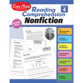 Reading Comprehension, Nonfiction, Grade 4 by Evan-Moor Educational Publishers, 9781645143376
