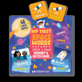 My First Space Words in English & Spanish Memory Game by Jayri  Gómez, 9781948066877