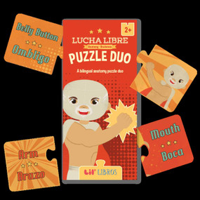 Lucha Libre: Anatomy / Anatomía Lil' Puzzle Duo 20 Piece (Bilingual: English/Spanish) (A Bilingual Anatomy Puzzle Duo) by Citlali  Reyes, 9781948066914