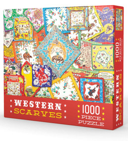 Western Scarves Puzzle 1000 Piece by Gibbs Smith Gift, 9781423638360