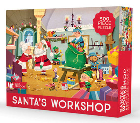 Santa's Workshop Puzzle 500 Piece by Gibbs Smith Gift, 9781423658931
