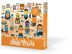 Book Nerds Puzzle 1000 Piece by Gibbs Smith Gift, Nicole LaRue, 9781423663850