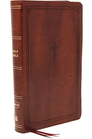 NKJV, End-of-Verse Reference Bible, Personal Size Large Print, Leathersoft, Brown, Red Letter, Comfort Print (Holy Bible, New King James Version) by Thomas Nelson, 9780785233596
