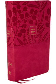 NKJV, End-of-Verse Reference Bible, Personal Size Large Print, Leathersoft, Pink, Red Letter, Comfort Print (Holy Bible, New King James Version) by Thomas Nelson, 9780785233633