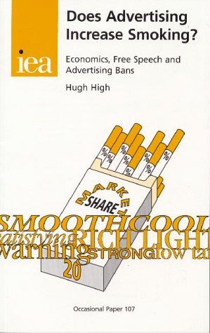 Does Advertising Increase Smoking? by Hugh High, 9780255364232