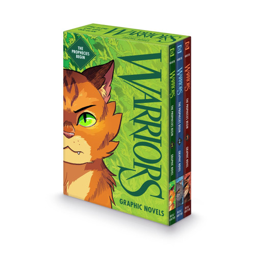 The Warriors Graphic Novel Box Set: The Prophecies Begin (The Complete First Arc, Books #1-#3) by Erin Hunter, Natalie Riess, Sara Goetter, 9780063440104