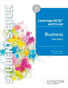 Cambridge IGCSE and O Level Business Sixth Edition by Karen Borrington, Peter Stimpson, 9781036010645