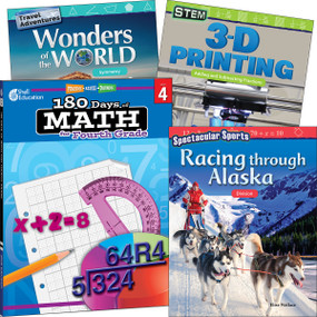 Learn-at-Home: Explore Math Bundle Grade 4: 4-Book Set by Multiple Authors, 9780743973922
