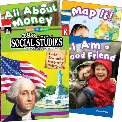 Learn-at-Home: Social Studies Bundle Grade K: 4-Book Set by Multiple Authors, 9780743973960