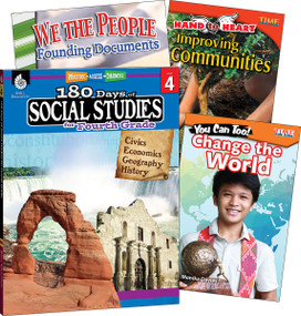 Learn-at-Home: Social Studies Bundle Grade 4: 4-Book Set by Multiple Authors, 9780743974004