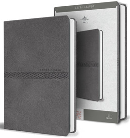 Biblia RVR 1960 letra grande tamaño manual, Símil piel gris, edición económica / RVR 1960 Bible, Large Print Manual Size, Gray Imi.. (Spanish Edition) by Reina Valera Revisada 1960, 9798890985514
