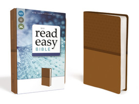 NIV, ReadEasy Bible, Large Print, Leathersoft, Tan, Red Letter by Zondervan, 9780310441595