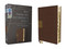 NIV, Thinline Reference Bible (Deep Study at a Portable Size), Leathersoft, Brown, Red Letter, Thumb Indexed, Comfort Print by Zondervan, 9780310462712