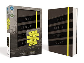 NIV, Bible for Teen Guys, Leathersoft, Charcoal, Elastic Closure (Building Faith, Wisdom and Strength) by Zondervan, 9780310753025