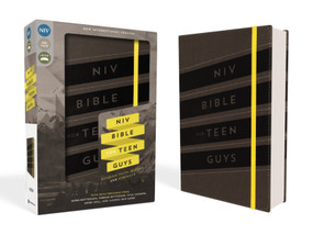 NIV, Bible for Teen Guys, Leathersoft, Charcoal, Elastic Closure (Building Faith, Wisdom and Strength) by Zondervan, 9780310753025