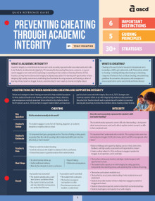 Preventing Cheating Through Academic Integrity (Quick Reference Guide) by Tony Frontier, 9781416634454