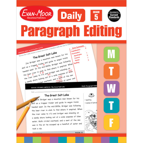 Daily Paragraph Editing Grade 5 Te by Evan-Moor Educational Publishers, 9781557999597