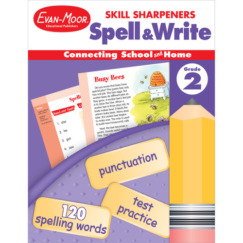 Skill Sharpeners: Spell & Write Grade 2 by Evan-Moor Educational Publishers, 9781596730465