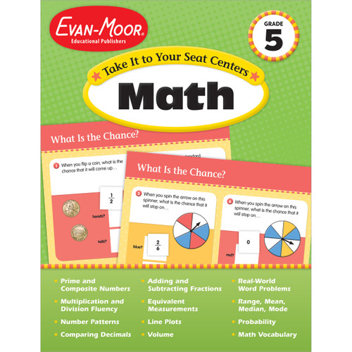 Take It To Your Seat Math Centers Grade 5 by Evan-Moor Educational Publishers, 9781609637842
