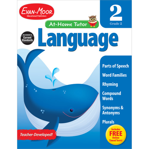 At Home Tutor Language, Grade 2 by Evan-Moor Educational Publishers, 9781629380032