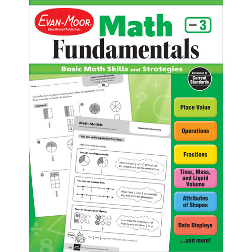 Math Fundamentals, Grade 3 by Evan-Moor Educational Publishers, 9781629383293