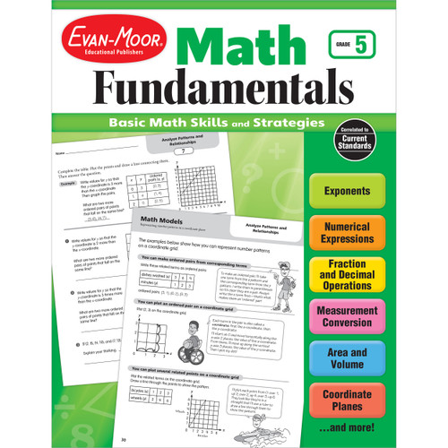Math Fundamentals, Grade 5 by Evan-Moor Educational Publishers, 9781629383316