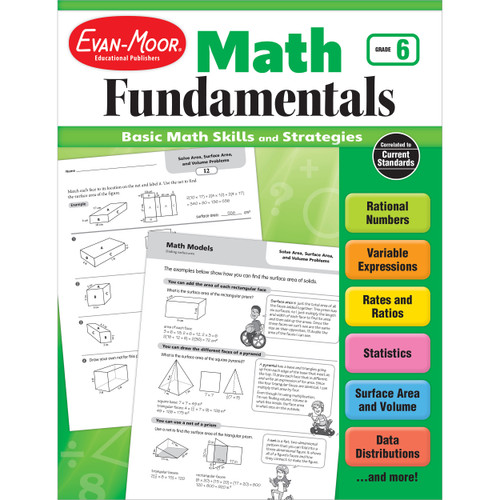 Math Fundamentals, Grade 6 by Evan-Moor Educational Publishers, 9781629383323