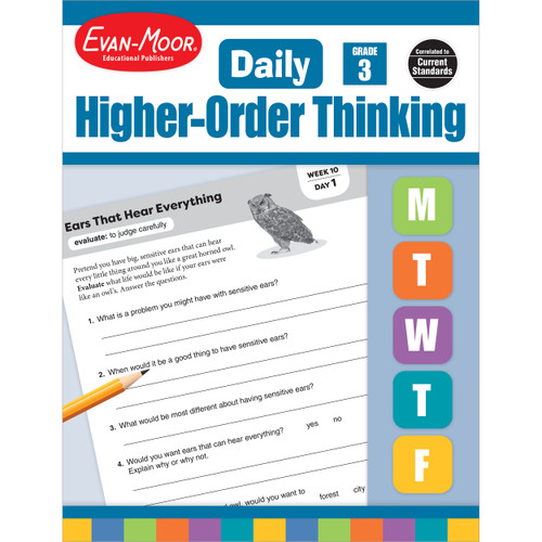 Daily Higher-Order Thinking, Grade 3 Te by Evan-Moor Educational Publishers, 9781629384566