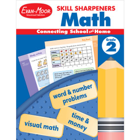 Skill Sharpeners: Math, Grade 2 by Evan-Moor Educational Publishers, 9781629389875