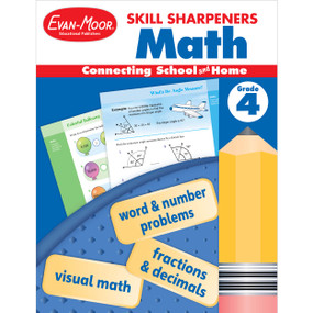 Skill Sharpeners: Math, Grade 4 by Evan-Moor Educational Publishers, 9781629389899