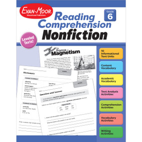 Reading Comprehension, Nonfiction, Grade 6 by Evan-Moor Educational Publishers, 9781645143390