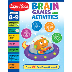 Brain Games And Activities, Ages 8-9 by Evan-Moor Educational Publishers, 9781645143598