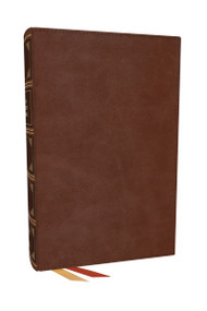 NKJV, End-of-Verse Reference Bible, Personal Size Large Print, Leathersoft, Brown, Red Letter, Comfort Print - 9781400358427 by Thomas Nelson