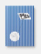 Bella Copia Blue Midsized Blank Notebook by PdiPigna, 8005235199545