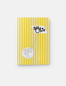 Bella Copia Yellow Small Sewn Lined Notebook by PdiPigna, 8005235200395