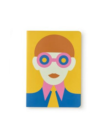 Olimpia Zagnoli Yellow Midsized Sewn Lined Notebook by Olimpia Zagnoli, 8005235205406