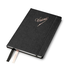 Black/Pink Visions Notebook - Black Lined by Francesca Occhionero, 8005235211148