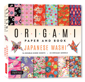 Japanese Washi Origami Paper and Book (20 Easy Models with 96 High Quality Folding Sheets (Double-Sided)) by Tuttle Studio, 9780804859875