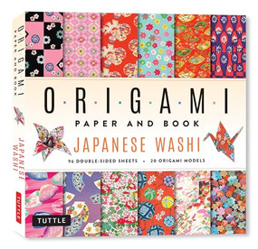 Japanese Washi Origami Paper and Book (20 Easy Models with 96 High Quality Folding Sheets (Double-Sided)) by Tuttle Studio, 9780804859875