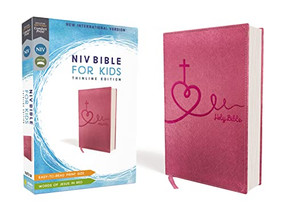 NIV, Bible for Kids, Leathersoft, Pink, Red Letter, Comfort Print (Thinline Edition) by Zondervan, 9780310764229