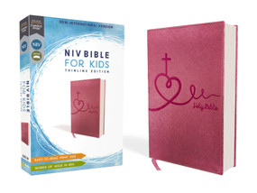 NIV, Bible for Kids, Leathersoft, Pink, Red Letter, Comfort Print (Thinline Edition (Easy-to-Read, Easy-to-Carry)) by Zondervan, 9780310764229