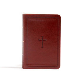 CSB Large Print Compact Reference Bible, Brown LeatherTouch by CSB Bibles by Holman, 9781433644122