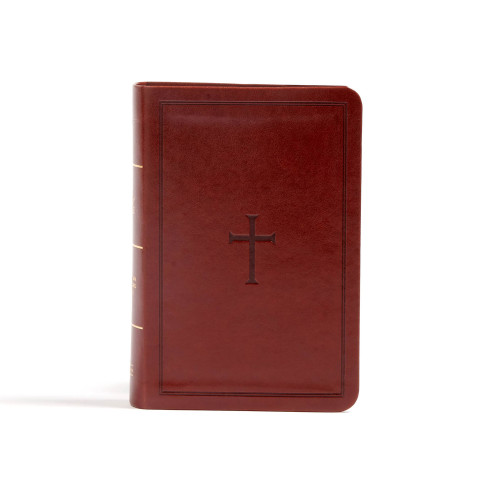 CSB Large Print Compact Reference Bible, Brown LeatherTouch by CSB Bibles by Holman, 9781433644122