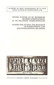 The Right of Asylum / Le droit d'asile by Centre d'Etude et de Recherche de Droit, 9780792307235