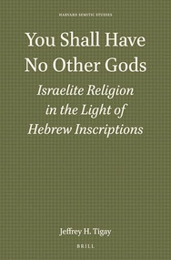 You Shall Have No Other Gods: Israelite Religion in the Light of Hebrew Inscriptions by Jeffrey H Tigay, 9781555400637