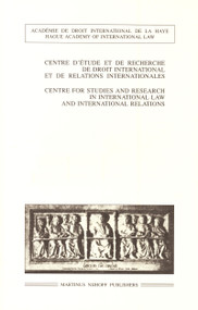New Aspects of International Investment Law, 2004 by Centre d'Etude et de Recherche de Droit, 9789004145443
