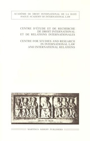 New Aspects of International Investment Law, 2004 by Centre d'Etude et de Recherche de Droit, 9789004145443