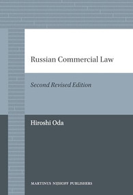 Russian Commercial Law (Second Edition) by Hiroshi Oda, 9789004226807