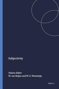 Subjectivity by Willem van Reijen, Willem G. Weststeijn, 9789042007284
