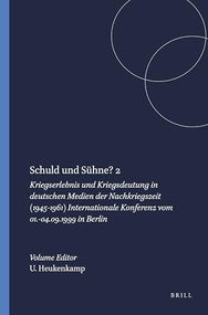 Schuld und Sühne? 2 (German Edition) by Ursula Heukenkamp, 9789042014350